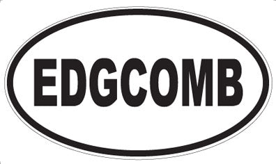 EDGCOMB - Oval Sticker
