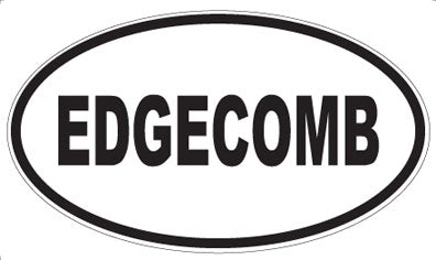 EDGECOMB - Oval Sticker