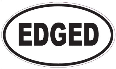 EDGED - Oval Magnet