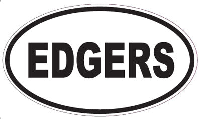 EDGERS - Oval Sticker