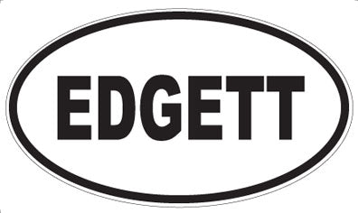 EDGETT - Oval Sticker
