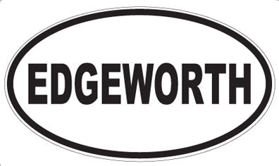 EDGEWORTH - Oval Sticker