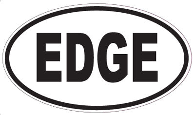 EDGE - Oval Sticker