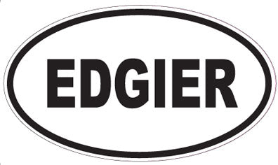 EDGIER - Oval Sticker