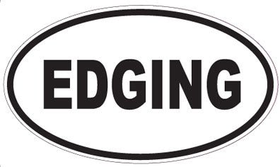 EDGING - Oval Sticker