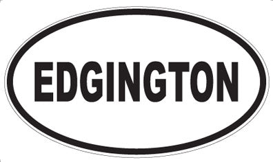 EDGINGTON - Oval Sticker