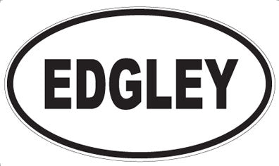 EDGLEY - Oval Sticker