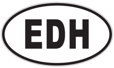 EDH - 3 Letter Initials Oval Magnet