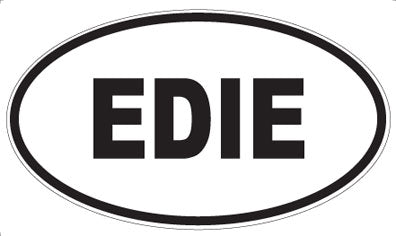 EDIE - Oval Sticker