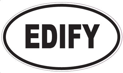 EDIFY - Oval Magnet