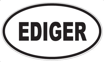 EDIGER - Oval Magnet