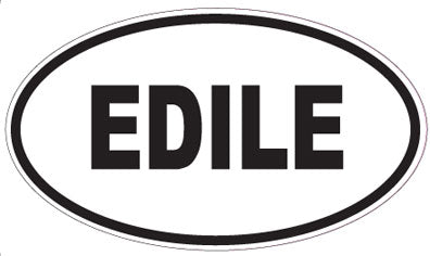 EDILE - Oval Sticker