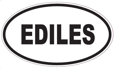 EDILES - Oval Sticker