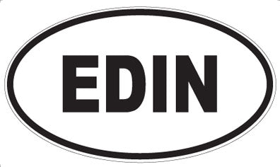 EDIN - Oval Sticker