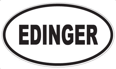 EDINGER - Oval Sticker