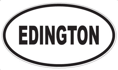 EDINGTON - Oval Magnet