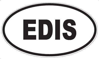 EDIS - Oval Sticker