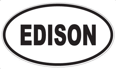 EDISON - Oval Sticker