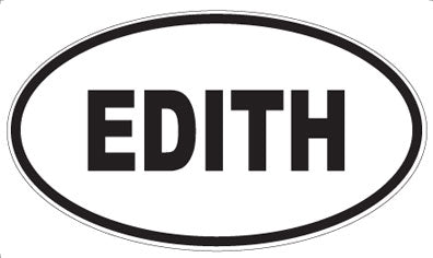 EDITH - Oval Magnet