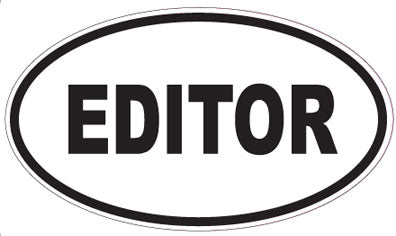 EDITOR - Oval Sticker