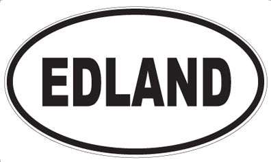 EDLAND - Oval Sticker