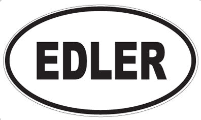 EDLER - Oval Sticker