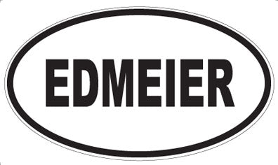 EDMEIER - Oval Sticker