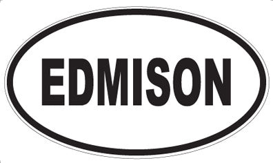 EDMISON - Oval Sticker