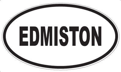 EDMISTON - Oval Sticker