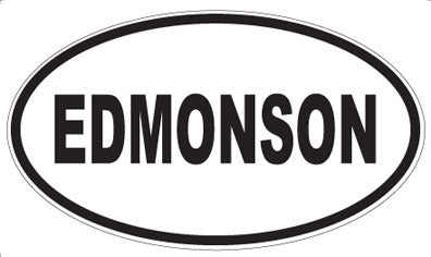 EDMONSON - Oval Sticker