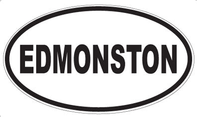 EDMONSTON - Oval Magnet