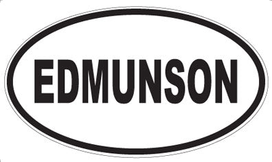 EDMUNSON - Oval Sticker