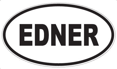 EDNER - Oval Sticker