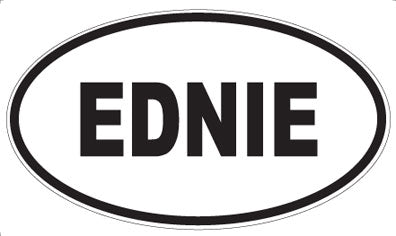 EDNIE - Oval Sticker
