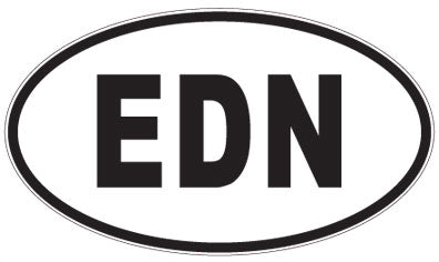 EDN - 3 Letter Initials Oval Magnet