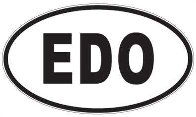 EDO - 3 Letter Initials Oval Magnet
