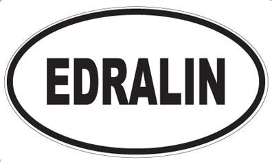EDRALIN - Oval Sticker