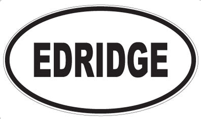 EDRIDGE - Oval Sticker