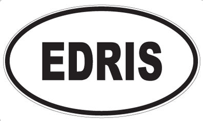 EDRIS - Oval Sticker