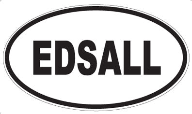 EDSALL - Oval Sticker