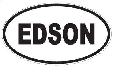 EDSON - Oval Sticker