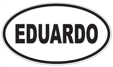 EDUARDO - Oval Magnet