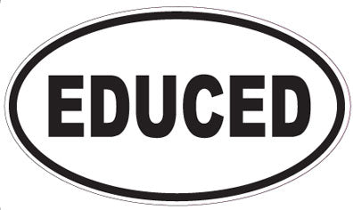 EDUCED - Oval Sticker