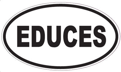 EDUCES - Oval Sticker