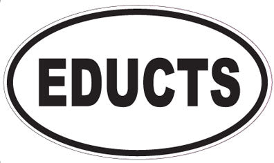 EDUCTS - Oval Sticker