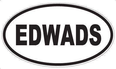 EDWADS - Oval Sticker