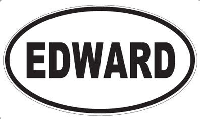 EDWARD - Oval Sticker