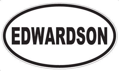 EDWARDSON - Oval Sticker