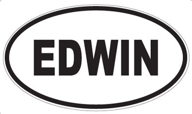 EDWIN - Oval Magnet