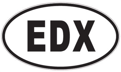 EDX - 3 Letter Initials Oval Magnet